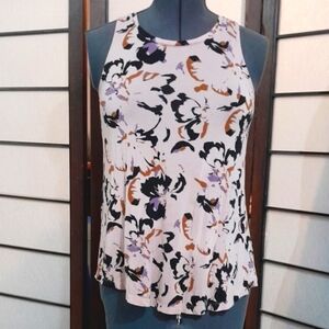 Nine West Pink Floral Sleeveless Women's Top Small